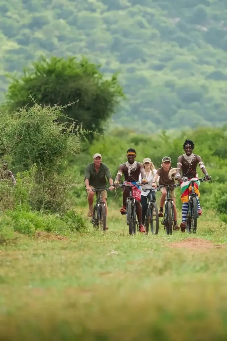 bike rides with Samburu Guides at Kalepo Camp Kenya
